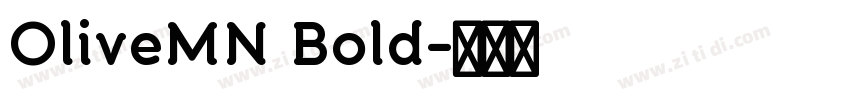 OliveMN Bold字体转换